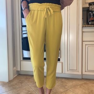 ZARA yellow pantsuit, baggier style
